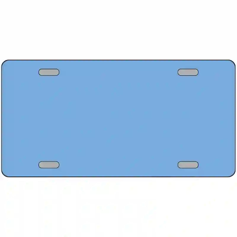 Baby Blue Solid Metal Novelty License Plate 24" x 12" (LLP)