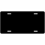 Black Solid Metal Novelty License Plate 24" x 12" (LLP)