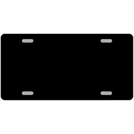 Black Solid Metal Novelty License Plate 24" x 12" (LLP)