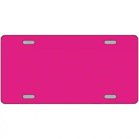 Pink Solid Metal Novelty License Plate 24" x 12" (LLP)