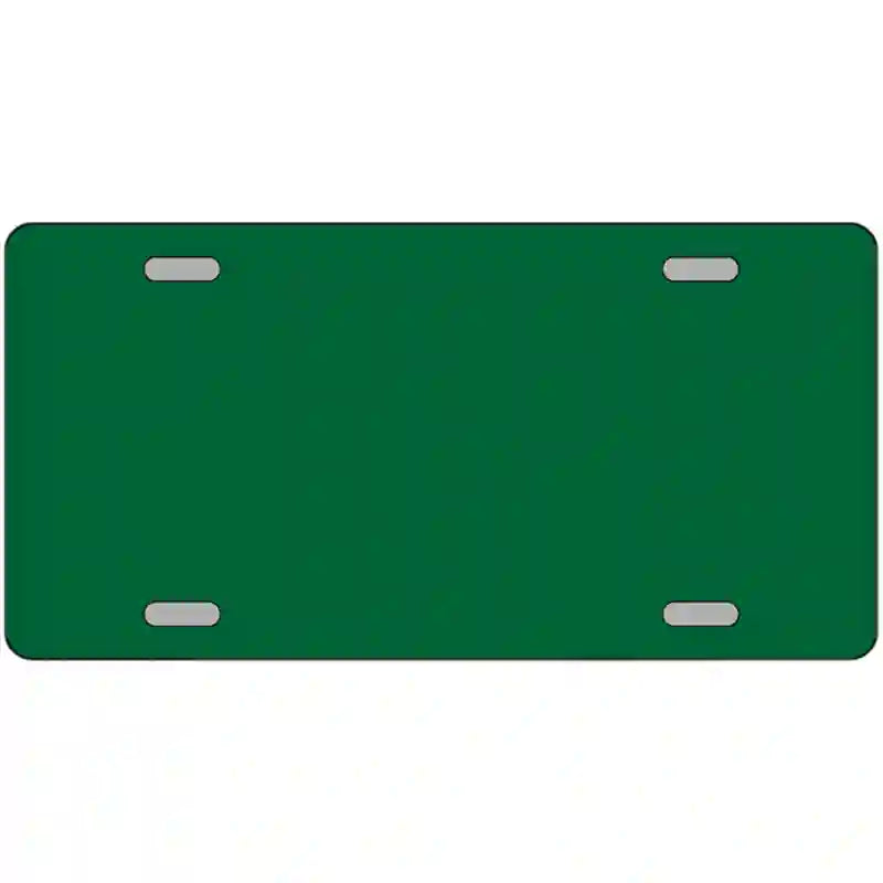 Green Solid Metal Novelty License Plate 24" x 12" (LLP)