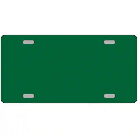 Green Solid Metal Novelty License Plate 24" x 12" (LLP)