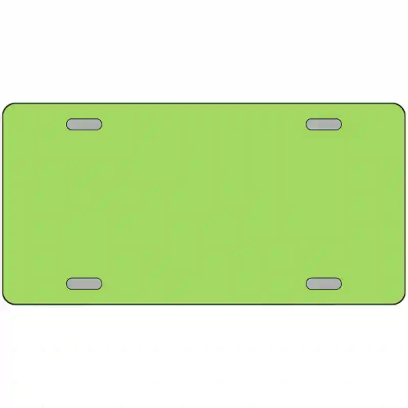 Lime Green Solid Metal Novelty License Plate 24" x 12" (LLP)