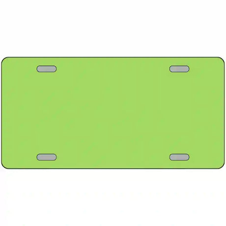 Lime Green Solid Metal Novelty License Plate 24" x 12" (LLP)