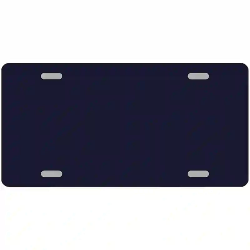 Navy Blue Solid Metal Novelty License Plate 24" x 12" (LLP)