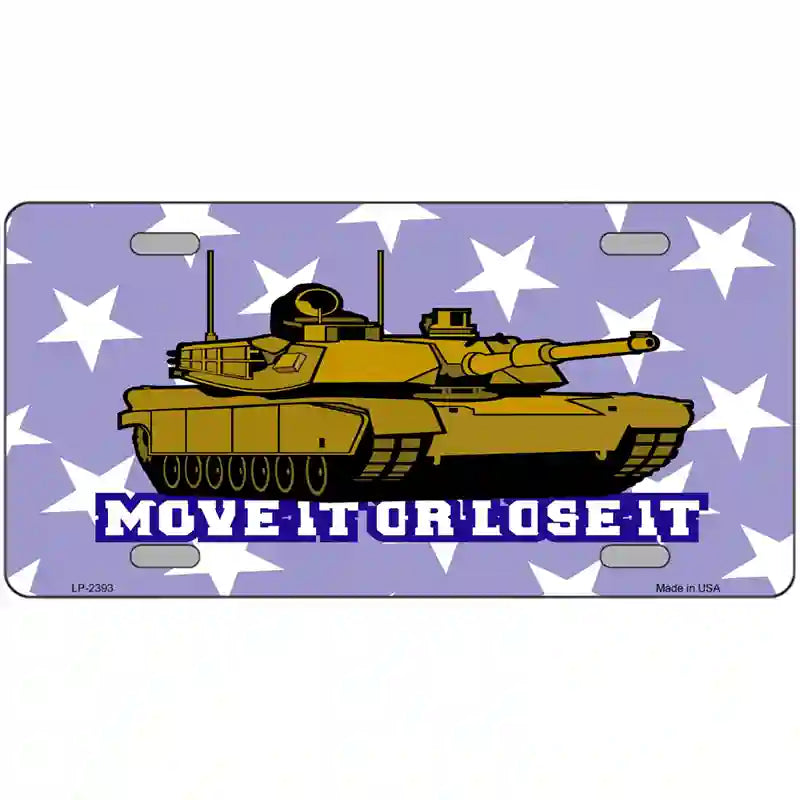 Move It Or Lose It Metal Novelty License Plate 24" x 12" (LLP)