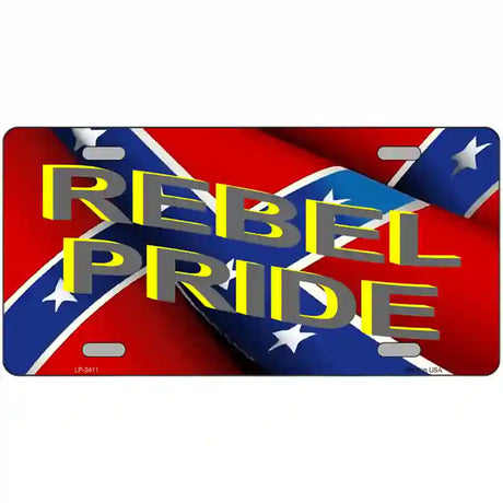 Rebel Pride Metal Novelty License Plate 24" x 12" (LLP)