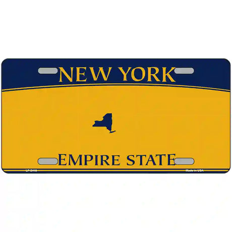 New York State Blanks Metal Novelty License Plate 24" x 12" (LLP)