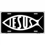 Jesus Fish Metal Vanity Novelty License Plate 24" x 12" (LLP)