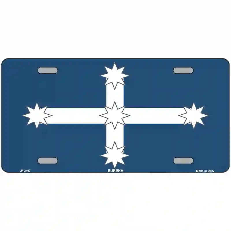 Eureka Flag Metal Novelty License Plate 24" x 12" (LLP)