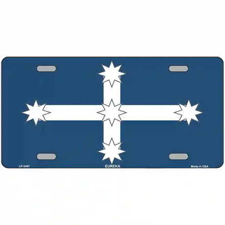 Eureka Flag Metal Novelty License Plate 24" x 12" (LLP)