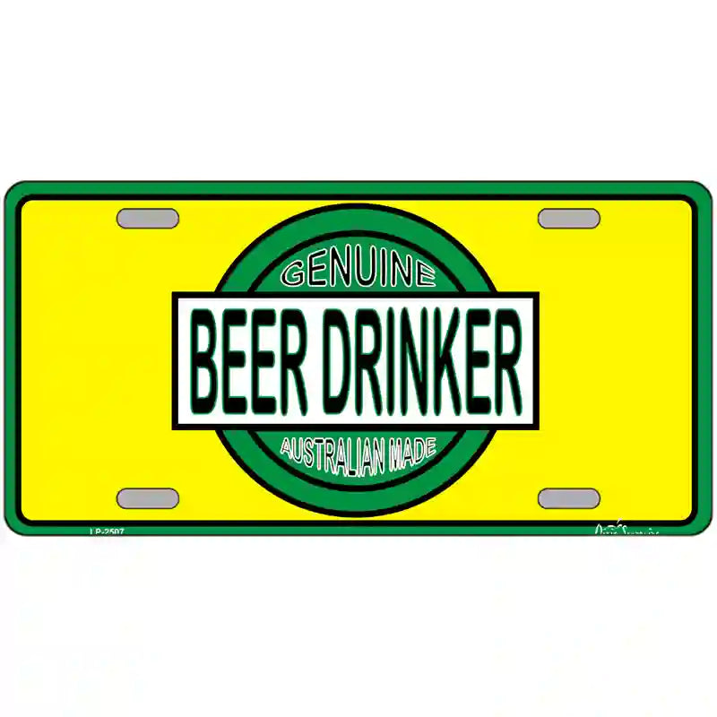 Beer Metal Novelty License Plate 24" x 12" (LLP)