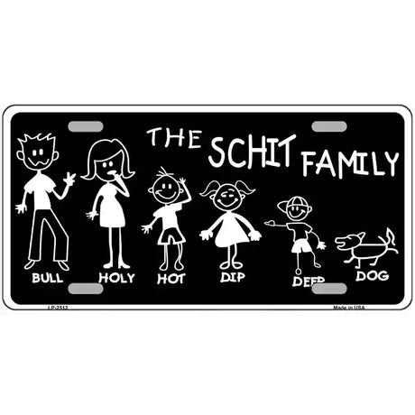 The Schit Family Metal Novelty License Plate 24" x 12" (LLP)