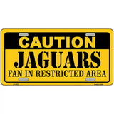 Caution Jaguars Metal Novelty License Plate 24" x 12" (LLP)