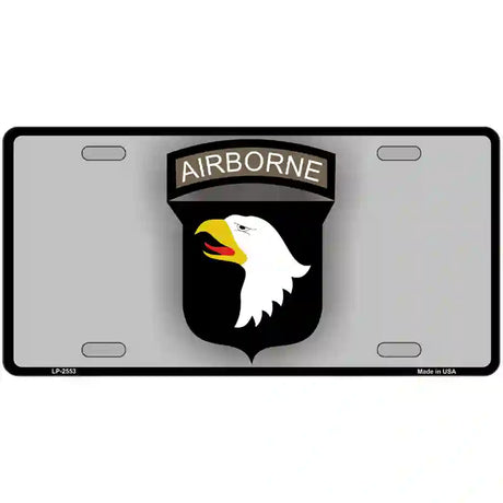 Airborne Eagle Novelty Metal License Plate 24" x 12" (LLP)