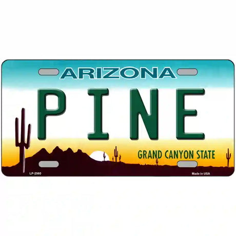 Pine Arizona Metal Novelty License Plate 24" x 12" (LLP)