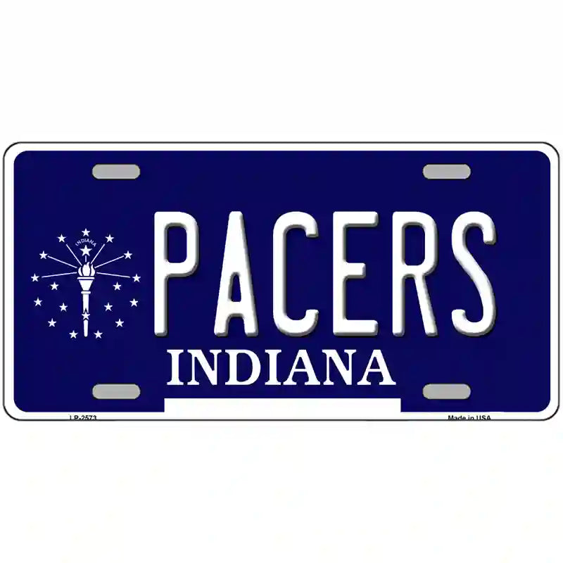 Pacers Indiana Novelty State Metal License Plate 24" x 12" (LLP)