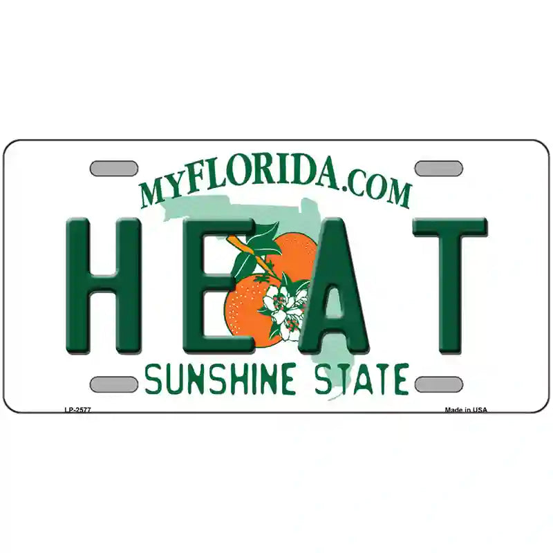 Heat Florida Novelty State Metal License Plate 24" x 12" (LLP)