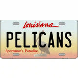 Pelicans Louisiana Novelty State Metal License Plate 24" x 12" (LLP)