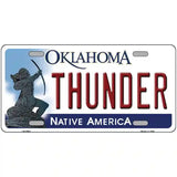 Thunder Oklahoma Novelty State Metal License Plate 24" x 12" (LLP)