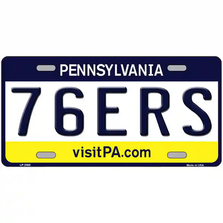 76ers Pennsylvania Novelty State Metal License Plate 24" x 12" (LLP)