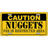 Caution Nuggets Fan Metal Novelty License Plate 24" x 12" (LLP)