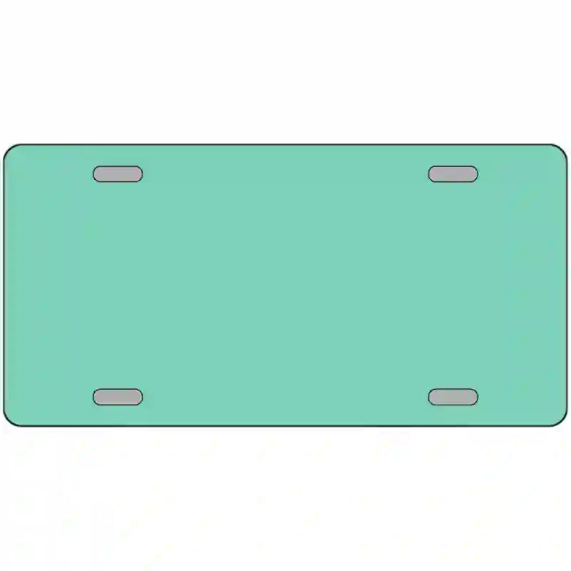 Mint Solid Metal Novelty License Plate 24" x 12" (LLP)