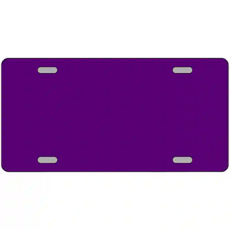 Purple Solid Metal Novelty License Plate 24" x 12" (LLP)