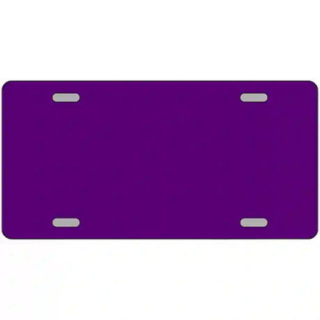 Purple Solid Metal Novelty License Plate 24" x 12" (LLP)