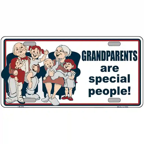 Grandparents Are Special People Metal Novelty License Plate 24" x 12" (LLP)