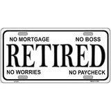 Retired Metal Novelty License Plate 24" x 12" (LLP)