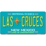 Las Cruces New Mexico Teal Novelty Metal License Plate 24" x 12" (LLP)