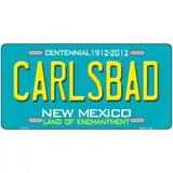 Carlsbad New Mexico Teal Novelty Metal License Plate 24" x 12" (LLP)