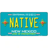 Native New Mexico Teal Novelty Metal License Plate 24" x 12" (LLP)