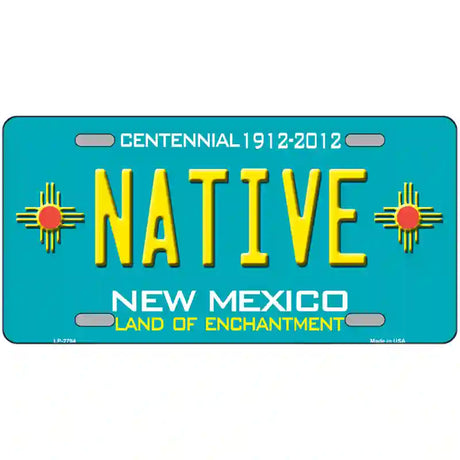 Native New Mexico Teal Novelty Metal License Plate 24" x 12" (LLP)