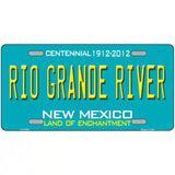 Rio Grande River New Mexico Teal Novelty Metal License Plate 24" x 12" (LLP)