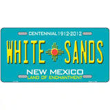 White Sands New Mexico Teal Novelty Metal License Plate 24" x 12" (LLP)