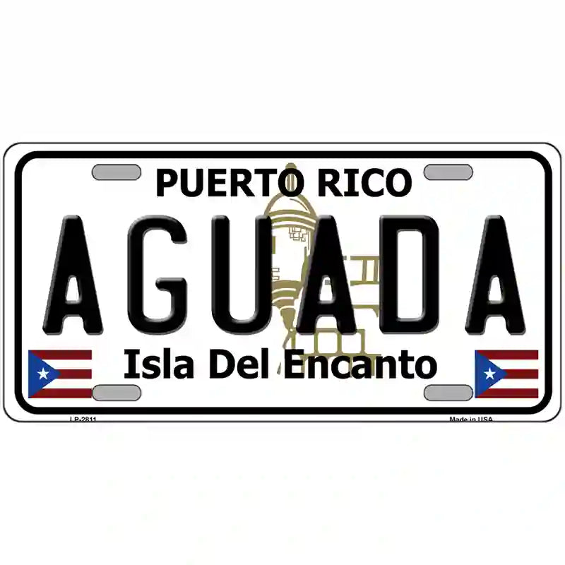 Aguada Puerto Rico Metal Novelty License Plate 24" x 12" (LLP)