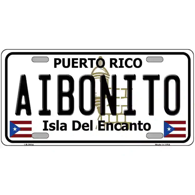 Aibonito Puerto Rico Metal Novelty License Plate 24" x 12" (LLP)