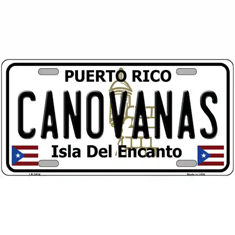 Canovanas Puerto Rico Metal Novelty License Plate 24" x 12" (LLP)