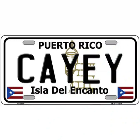 Cayey Puerto Rico Metal Novelty License Plate 24" x 12" (LLP)