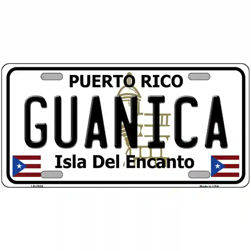 Guanica Puerto Rico Metal Novelty License Plate 24" x 12" (LLP)