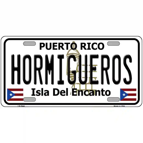 Hormiguesros Puerto Rico Metal Novelty License Plate 24" x 12" (LLP)