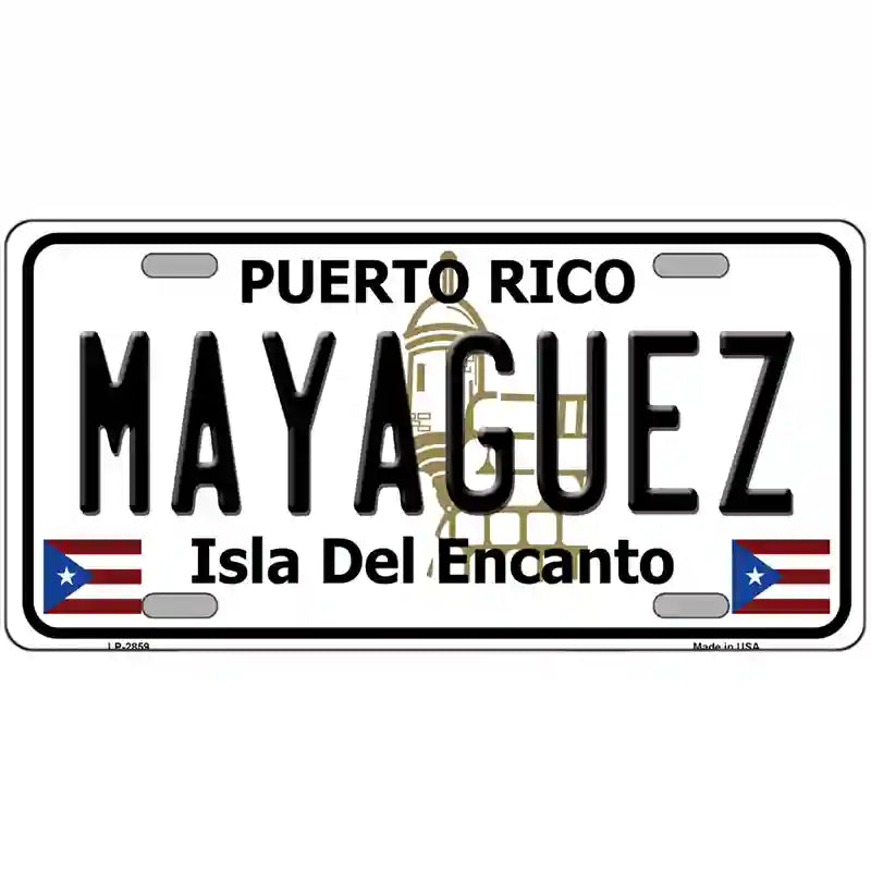 Mayaguez Puerto Rico Metal Novelty License Plate 24" x 12" (LLP)