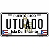 Utuado Puerto Rico Metal Novelty License Plate 24" x 12" (LLP)