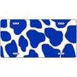 Blue White Giraffe Metal Novelty License Plate 24" x 12" (LLP)