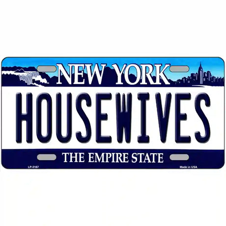 Housewives New York Novelty Metal License Plate 24" x 12" (LLP)