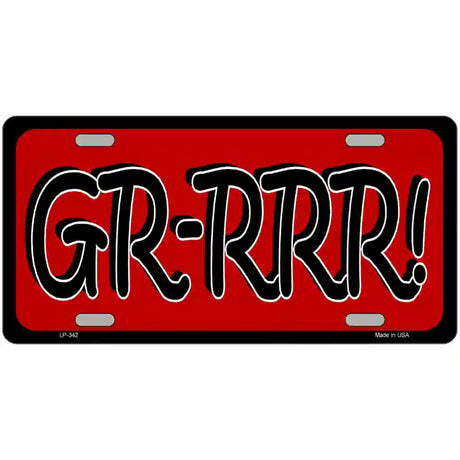 GR-RRR Metal Novelty License Plate 24" x 12" (LLP)