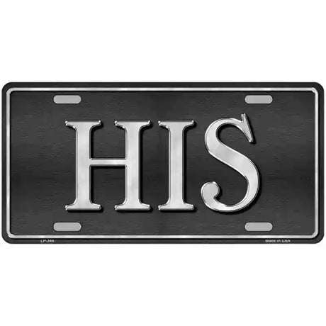 HIS Metal Novelty License Plate 24" x 12" (LLP)