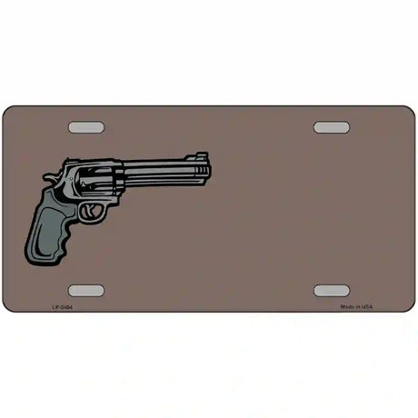 Gun Offset Customizable Metal Novelty License Plate 24" x 12" (LLP)